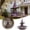 Purple, variant on Tractor Wind Spinner Garden Wind Green Tractor Windmill Stake with Rotating Wheels for Patio Yard Garden Unique Outdoor Sculptures Ornament for Family