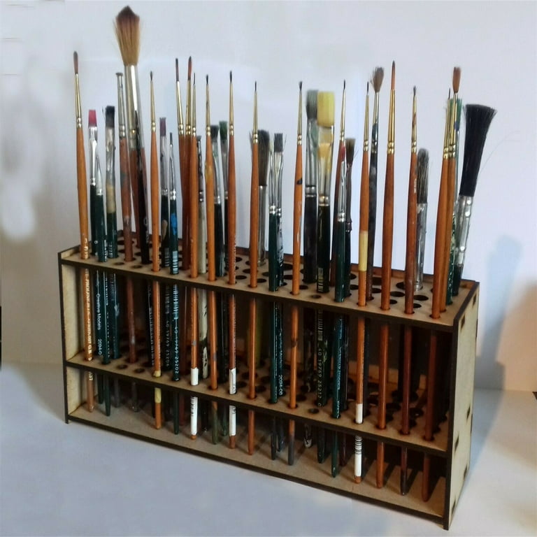 Paint Brush Holder, Artist Block, Brush or Colored Pencil Organizer, Brush  Storage, Art Supply Holder, Painters Block, Custom, 40 Hole Block 