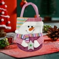 thumbnail image 5 of Steadline 3D Christmas Gift Bags - 43x28CM Fabric Present Sacks with Festive Prints - Holiday Wrapping Solution - Party Favor Packaging - Seasonal Decor Essential, 5 of 6