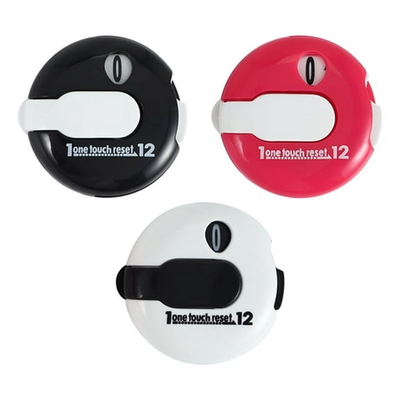 3 Pcs Mini Golf Score Counter Stroke with One Contact Reset Shot Putt Indicator Sport Accessories