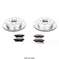 thumbnail image 1 of Power Stop K4621 Brake Kit 1-Click Brake Kit Carbon Fiber Ceramic Brake Pads; 11.24 Inch Silver Zinc Plated Cross-Drilled And Slotted Rotor; With Rotor/ Brake Pad/ Hardware, 1 of 2
