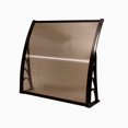 thumbnail image 1 of Costway 40"x 40" Window Awning Door Canopy Outdoor Front Door dark brown, 1 of 9