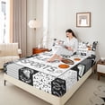 thumbnail image 4 of Homewish Eat Sleep Sports Full Size Sheets 4-Piece for Kids Teens Adults,Basketball Football Baseball Breathable Bed Sheets,Ball Gamer Lightweight Sheet Sets,Lightweight Room Decor, 4 of 7