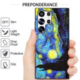 thumbnail image 3 of CoverON Art Design For Samsung Galaxy S23 Ultra Phone Case, Flexible Rubber Slim TPU Cover, Starry Night, 3 of 8