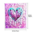 thumbnail image 3 of Kbndieu Valentine's Day Throw Blanket, Soft Fluffy Fuzzy Cozy Blankets for Women Girlfriend Sweetheart Valentines Day Gifts, Lightweight Warm Flannel Throw Blanket for Couch Bed Travel, 30x39 inches, 3 of 6
