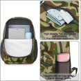thumbnail image 3 of 17 Inch Lightweight Backpack,PVC Waterproof Oxford Fabric, Ergonomically Designed, with Large Capacity, Camouflage Print, 3 of 5