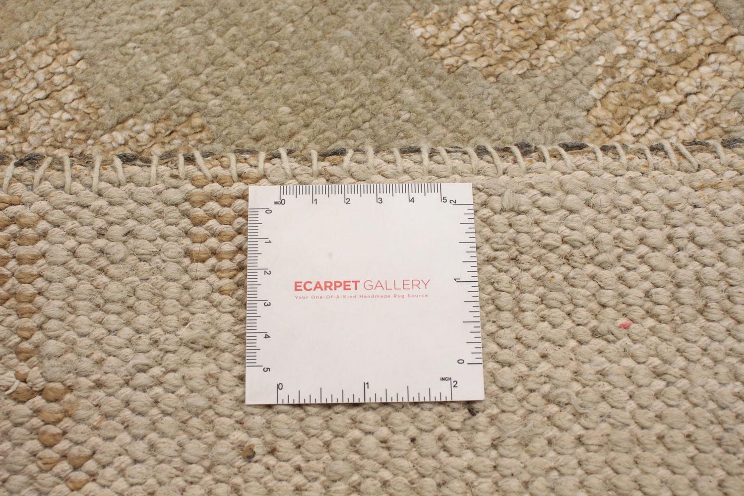 ECARPETGALLERY 4'10" x 7'10" Transitional La Seda Hand-knotted Area Rug for Living Room, Dining Room and Bedroom in Grn