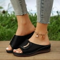 thumbnail image 2 of Mostsola Womens Sandals Platform Soft Sole Slippers Open Toe Hollow out Slip on Shoes Comfort Slides, 2 of 8