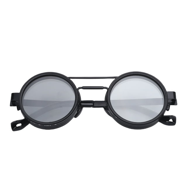Lunettes de Soleil Rondes Polarisées, Lunettes de Soleil Professionnelles Ajustables pour Hommes