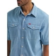 thumbnail image 3 of Wrangler® Men's Relaxed Stretch Short Sleeve Shirt, Sizes S-5XL, 3 of 3