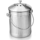 thumbnail image 1 of Cubo de abono de acero inoxidable Cubo de abono Botes de basura para cocinas con tapa Cubo de basura Cubo de abono para encimera de cocina Bote de basura, 1 of 5