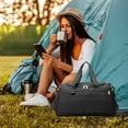 thumbnail image 4 of Gynky Travel Duffle Bag Gym Bags with Shoe Compartment Wet Pocket Waterproof for Weekender Overnight  Gym Sports Traveling Swimming Yoga Workout, Black, 4 of 9