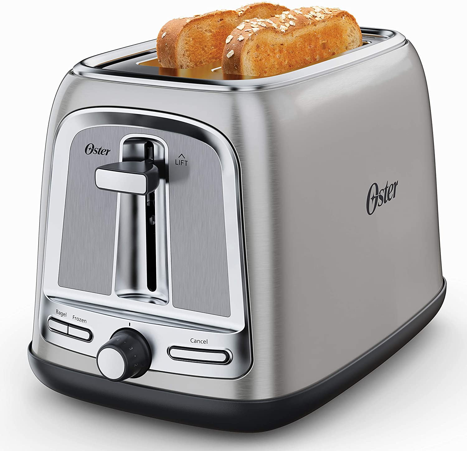 Oster 2Slice Toaster with Advanced Toast Technology, Stainless Steel