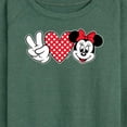 thumbnail image 3 of Mickey & Friends - Peace Love Minnie - Women's Lightweight French Terry Long Sleeve Shirt, 3 of 5