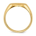 thumbnail image 2 of 14K Yellow Gold Ring Band Signet 12.5x13.0mm Closed Back Men's, Size 7, 2 of 5