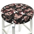 thumbnail image 3 of Honeii Butterfly Bar Stool Covers – Perfect Fit for 12" to 14" Round Stools, Crease-Resistant, Stretchy, Washable & Dustproof Seat Slipcovers-12 inch, 3 of 7