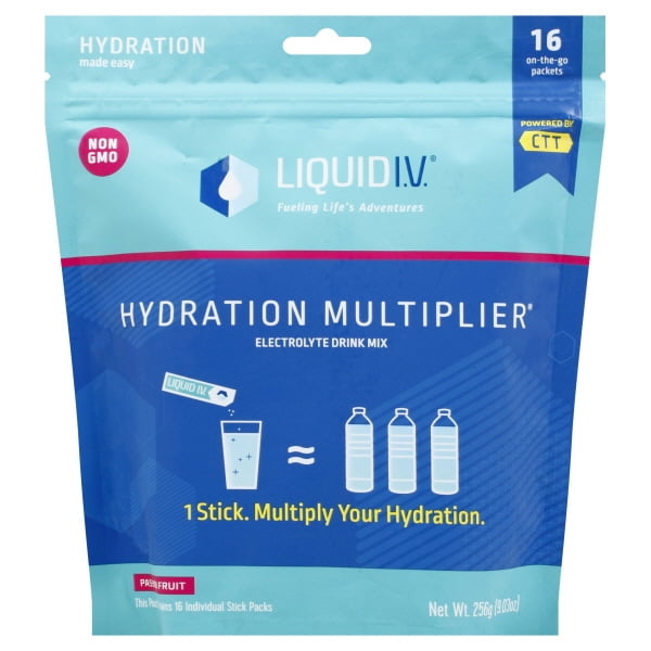 Liquid I.V. Hydration Multiplier, Electrolyte Powder, Easy Open Packets