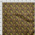 thumbnail image 4 of oneOoneCottonCambricBrownFabricAfricanCraftProjectsDecorFabricPrintedByTheYard42InchWide, 4 of 4