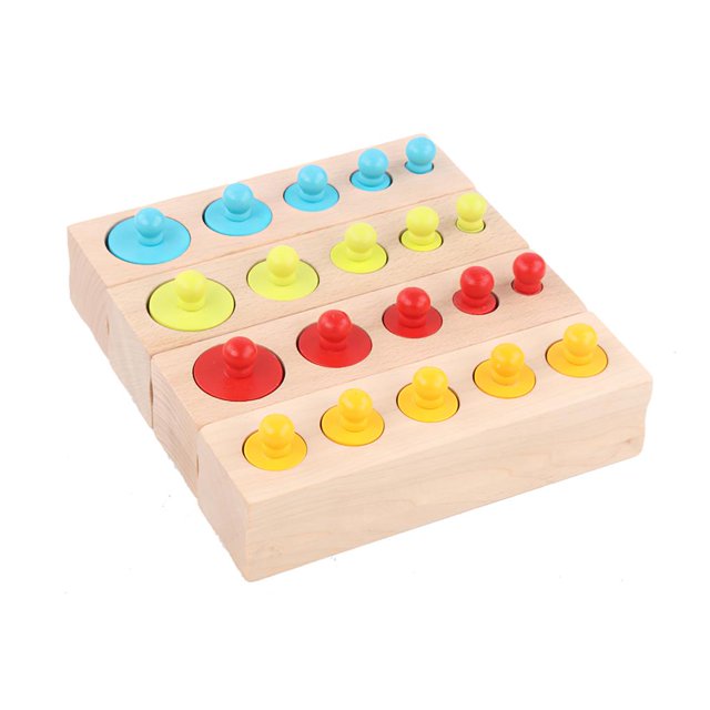 Zócalo De Base Cilíndrica, Juguetes Educativos De Madera, Cilindros, Bloques De Escalera, Juguetes Preescolares Montessori Para Bebés, Regalos Para El Hogar, Jardín De Infantes sonducket FN003527-01