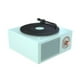 thumbnail image 1 of Turntable Speaker Bluetooth-Compatible V5.0 Vinyl Record Player Stereo Vintage Portable Speaker Gre, 1 of 5