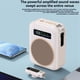 thumbnail image 4 of Amplificador de Voz Bluetooth con Micrófono de Solapa Inalámbrico Magnético, para Aulas, Yoga y Conferencias, Color Beige., 4 of 5