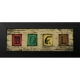 thumbnail image 2 of Hogan, Melody 14x7 Black Modern Framed Museum Art Print Titled - Noel Blocks, 2 of 5