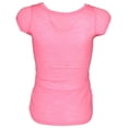 thumbnail image 4 of True Rock Jr Women's American Beauty Graphic T-Shirt (Neon Pink, Small), 4 of 5