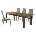 thumbnail image 3 of Armen Living Parker Mid-Century Walnut Wood 5 Piece Dining Set, 3 of 6