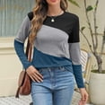 thumbnail image 4 of Long Sleeve Shirts For Women Tops Casual Shirts Round Neck Pullover Crew Neck Womens Blouses, 4 of 7