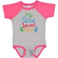 thumbnail image 3 of Inktastic My Saba Loves Me Boys or Girls Baby Bodysuit, 3 of 5