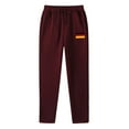 thumbnail image 3 of QTBIUQ Mens Relaxed Fit Athletic Joggers Straight Leg Sweatpants with Deep Pockets for Casual and Lounge Activities Wine, 3 of 4