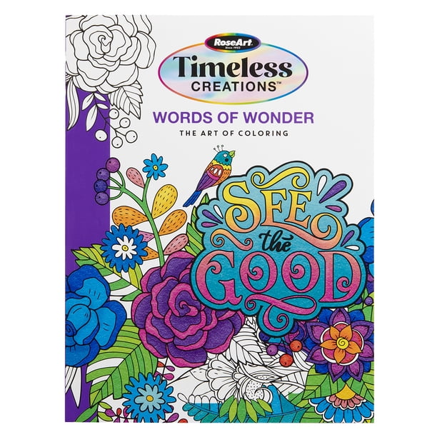 Cra-Z-Art: Timeless Creations, Words of Wonder New Adult Coloring