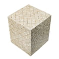 thumbnail image 2 of Taburete auxiliar Accent Benjara Square Capiz crema/dorado, 2 of 5