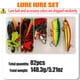 thumbnail image 2 of Kit Señuelos Pesca Cebo Suave Y Duro Anzuelos Giratorios Con Caja para Accesorios Dulce Salada, 2 of 9