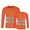 AG1089# Orange, variant on ZXLBBD T Shirts for Man High Vis Reflective T Shirt Long Sleeve Mesh Shirts Work Shirt Casual Outdoor Cozy Daily Wear
