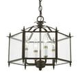 thumbnail image 5 of Livingston 4 - Light English Bronze And Antique Brass Brass Traditional Incandescent Steel Pendant Light, 5 of 13