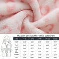 thumbnail image 2 of MGEOY Boys Girls Robe Soft Hooded Flannel Bathrobes for Kids, 2 of 5
