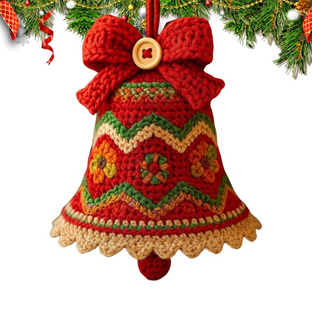 KIT Naves Navidad Santa Claus Bell Adorno para Amigos Y Familiares () Rojo