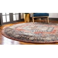thumbnail image 3 of Unique Loom 3145773 7 x 7 ft. Larissa Utopia Round Rug, Peach, 3 of 4