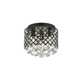 thumbnail image 5 of Living District Tully 3-Light Mid-Century Metal Flush Mount in Matte Black/Clear, 5 of 7