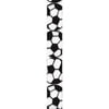 Offray Grosgrain Soccer Craft Ribbon, 7/8-Inch Wide by 25-Yard Spool, Black/White