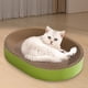 thumbnail image 5 of Rascador de cartón ovalado para gatos, protector de muebles, poste para jugar Verde, 5 of 8