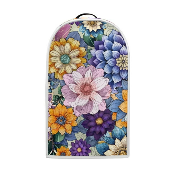 Yuyamidu Boho Mandala Flower Blender Cover Decor Universal Stand Mixer or Coffee Juice Machine Blender Dust Cover Dirt-Resistant Kitchen Appliance Dustproof Cover