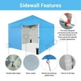 thumbnail image 6 of CROWN SHADES 10X10 Comercial Instant Canopy Pop Up Tent with Center Lock 4 Sidewalls Sky Blue, 6 of 8