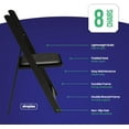 thumbnail image 5 of 8 Black Resin Folding Chairs with Padded Seats – Stackable, Lightweight, Indoor/Outdoor, 5 of 6