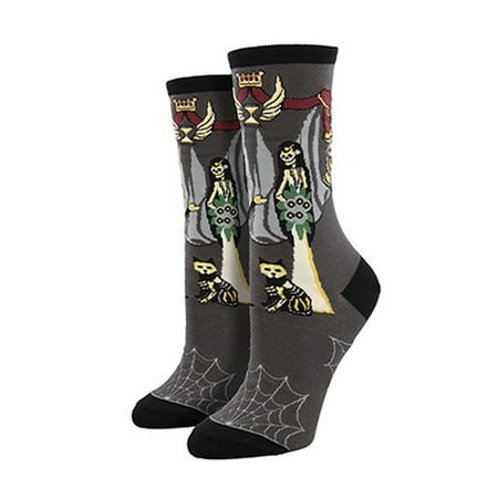 

Sprifallbaby Halloween Novelty Crew Socks Pumpkins Ghost Witch Funny Colorful Socks for Women Men