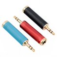 thumbnail image 3 of Adaptador de audio de 3,5 vueltas y 6,5 mm de cobre para auriculares, micrófono, altavoz, cable puente, micrófono, guitarra, caja eléctrica, toma para tocadiscos (3 piezas), 3 of 5