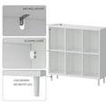 thumbnail image 3 of 6-Cube Bookcase Storage Organizers,Display Shelf,2-Tier Cubical Storage Shelves,White, 3 of 9