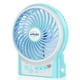 thumbnail image 1 of efluky Mini ventilador de escritorio de 3 velocidades, funciona con pilas recargables con luz LED, ventilador USB portátil silencioso para el hogar, oficina, viajes, camping, exterior, interior, 4,9 p, 1 of 5