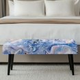 thumbnail image 5 of Psesaysky Marbled Butterfly Pattern Elastic Bench Protector, Elastic Band Polyester Spandex Fabric Bench Slipcover for Living Room Parties, 5 of 9